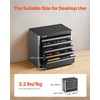 image:imageVEVOR Metal Tool Box 86inch Portable Metal Tool Box with 5 Drawers Small Tool Chest with EVA Liners and PP Feet Pads HeavyDuty Steel With Ball Bearing Opening and Powder Coated Finish Black