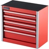 image:imageVEVOR Metal Tool Box 86inch Portable Metal Tool Box with 5 Drawers Small Tool Chest with EVA Liners and PP Feet Pads HeavyDuty Steel With Ball Bearing Opening and Powder Coated Finish Red