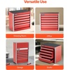 image:imageVEVOR Metal Tool Box 86inch Portable Metal Tool Box with 5 Drawers Small Tool Chest with EVA Liners and PP Feet Pads HeavyDuty Steel With Ball Bearing Opening and Powder Coated Finish Red