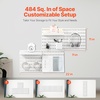 image:imageVEVOR Pegboard Combination Kit 11 x 11 Plastic Pegboard 4 Panels Peg Board Wall Organizer Kit with Accessories for Garage Tool Storage Kitchen Living Room Craft Room Office Bathroom Home White