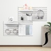 image:imageVEVOR Pegboard Combination Kit 11 x 11 Plastic Pegboard 4 Panels Peg Board Wall Organizer Kit with Accessories for Garage Tool Storage Kitchen Living Room Craft Room Office Bathroom Home White