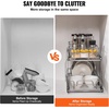 image:imageVEVOR Pull Out Cabinet Organizer 14 Wx212 Dx152 H Heavy 2 Tier Duty Slide Out Pantry Shelves ChromePlated Steel Roll Out Drawer for Under Sink 155 Wx225 Dx19 H Install Size for Cabinet12W x 21Dx152H