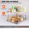 image:imageVEVOR Pull Out Cabinet Organizer 14 Wx212 Dx152 H Heavy 2 Tier Duty Slide Out Pantry Shelves ChromePlated Steel Roll Out Drawer for Under Sink 155 Wx225 Dx19 H Install Size for Cabinet17Wx212Dx152H