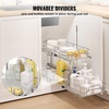 image:imageVEVOR Pull Out Cabinet Organizer 14 Wx212 Dx152 H Heavy 2 Tier Duty Slide Out Pantry Shelves ChromePlated Steel Roll Out Drawer for Under Sink 155 Wx225 Dx19 H Install Size for Cabinet12W x 21Dx152H
