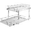 image:imageVEVOR Pull Out Cabinet Organizer 14 Wx212 Dx152 H Heavy 2 Tier Duty Slide Out Pantry Shelves ChromePlated Steel Roll Out Drawer for Under Sink 155 Wx225 Dx19 H Install Size for Cabinet14Wx212Dx152H