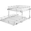 image:imageVEVOR Pull Out Cabinet Organizer 14 Wx212 Dx152 H Heavy 2 Tier Duty Slide Out Pantry Shelves ChromePlated Steel Roll Out Drawer for Under Sink 155 Wx225 Dx19 H Install Size for Cabinet17Wx212Dx152H