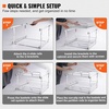 image:imageVEVOR Pull Out Cabinet Organizer 14 Wx212 Dx152 H Heavy 2 Tier Duty Slide Out Pantry Shelves ChromePlated Steel Roll Out Drawer for Under Sink 155 Wx225 Dx19 H Install Size for Cabinet17Wx212Dx152H