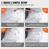image:imageVEVOR Pull Out Cabinet Organizer 14 Wx212 Dx152 H Heavy 2 Tier Duty Slide Out Pantry Shelves ChromePlated Steel Roll Out Drawer for Under Sink 155 Wx225 Dx19 H Install Size for Cabinet14Wx212Dx152H