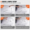 image:imageVEVOR Pull Out Cabinet Organizer 14 Wx212 Dx152 H Heavy 2 Tier Duty Slide Out Pantry Shelves ChromePlated Steel Roll Out Drawer for Under Sink 155 Wx225 Dx19 H Install Size for Cabinet20Wx212Dx152H