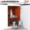 image:imageVEVOR Pull Out Cabinet Organizer 14 Wx212 Dx152 H Heavy 2 Tier Duty Slide Out Pantry Shelves ChromePlated Steel Roll Out Drawer for Under Sink 155 Wx225 Dx19 H Install Size for Cabinet14Wx212Dx152H