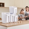 image:imageVEVOR Rice Storage Container 45Gallon20L x2 Capacity Large Dog Food Dispenser Bin Kitchen Ingredient Grain Cereal Flour Bin Pet food Containers with Wheels 2 Measuring Cups Airtight Lid 2 Pack45 Gallon235Gallon2