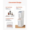 image:imageVEVOR Rice Storage Container 45Gallon20L x2 Capacity Large Dog Food Dispenser Bin Kitchen Ingredient Grain Cereal Flour Bin Pet food Containers with Wheels 2 Measuring Cups Airtight Lid 2 Pack45 Gallon235Gallon2