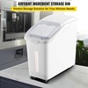 image:imageVEVOR Rice Storage Container 45Gallon20L x2 Capacity Large Dog Food Dispenser Bin Kitchen Ingredient Grain Cereal Flour Bin Pet food Containers with Wheels 2 Measuring Cups Airtight Lid 2 Pack114 Gallon