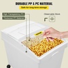 image:imageVEVOR Rice Storage Container 45Gallon20L x2 Capacity Large Dog Food Dispenser Bin Kitchen Ingredient Grain Cereal Flour Bin Pet food Containers with Wheels 2 Measuring Cups Airtight Lid 2 Pack105 Gallon 3 Set