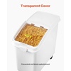 image:imageVEVOR Rice Storage Container 45Gallon20L x2 Capacity Large Dog Food Dispenser Bin Kitchen Ingredient Grain Cereal Flour Bin Pet food Containers with Wheels 2 Measuring Cups Airtight Lid 2 Pack27 Gallon