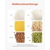 image:imageVEVOR Rice Storage Container 45Gallon20L x2 Capacity Large Dog Food Dispenser Bin Kitchen Ingredient Grain Cereal Flour Bin Pet food Containers with Wheels 2 Measuring Cups Airtight Lid 2 Pack27 Gallon
