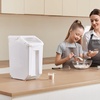 image:imageVEVOR Rice Storage Container 45Gallon20L x2 Capacity Large Dog Food Dispenser Bin Kitchen Ingredient Grain Cereal Flour Bin Pet food Containers with Wheels 2 Measuring Cups Airtight Lid 2 Pack45 Gallon1
