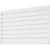 image:imageVEVOR Slat Wall Paneling 2 x 4 ft PVC Garage Slatwall with Modular Design Black Slat Wall EasytoInstall Adjustable Slatwall Panel with Coupling Structure amp DIY Cutting Fits for Storage amp DisplayWhite