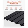 image:imageVEVOR Slat Wall Paneling 2 x 4 ft PVC Garage Slatwall with Modular Design Black Slat Wall EasytoInstall Adjustable Slatwall Panel with Coupling Structure amp DIY Cutting Fits for Storage amp DisplayBlack