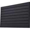 image:imageVEVOR Slat Wall Paneling 2 x 4 ft PVC Garage Slatwall with Modular Design Black Slat Wall EasytoInstall Adjustable Slatwall Panel with Coupling Structure amp DIY Cutting Fits for Storage amp DisplayBlack