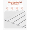 image:imageVEVOR Slat Wall Paneling 4 x 4 ft MDF Garage Slatwall with Modular Design White Slat Wall EasytoInstall Adjustable Slatwall Panel with Coupling Structure amp DIY Cutting Fits for Storage amp DisplayWhite