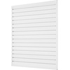 image:imageVEVOR Slat Wall Paneling 4 x 4 ft MDF Garage Slatwall with Modular Design White Slat Wall EasytoInstall Adjustable Slatwall Panel with Coupling Structure amp DIY Cutting Fits for Storage amp DisplayWhite