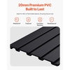 image:imageVEVOR Slat Wall Paneling 4 x 4 ft MDF Garage Slatwall with Modular Design White Slat Wall EasytoInstall Adjustable Slatwall Panel with Coupling Structure amp DIY Cutting Fits for Storage amp DisplayBlack