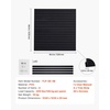image:imageVEVOR Slat Wall Paneling 4 x 4 ft MDF Garage Slatwall with Modular Design White Slat Wall EasytoInstall Adjustable Slatwall Panel with Coupling Structure amp DIY Cutting Fits for Storage amp DisplayBlack