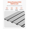 image:imageVEVOR Slat Wall Paneling 4 x 4 ft MDF Garage Slatwall with Modular Design White Slat Wall EasytoInstall Adjustable Slatwall Panel with Coupling Structure amp DIY Cutting Fits for Storage amp DisplayGray