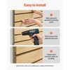image:imageVEVOR Slat Wall Paneling 4 x 4 ft MDF Garage Slatwall with Modular Design White Slat Wall EasytoInstall Adjustable Slatwall Panel with Coupling Structure amp DIY Cutting Fits for Storage amp DisplayYellow