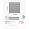 image:imageVEVOR Slat Wall Paneling 4 x 4 ft MDF Garage Slatwall with Modular Design White Slat Wall EasytoInstall Adjustable Slatwall Panel with Coupling Structure amp DIY Cutting Fits for Storage amp DisplayGray