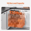 image:imageVEVOR Swing Left Blind Corner Cabinet Pull Out Organizer for 36 inch Width Blind Cabinet 2 Tier Height Adjustable Swing Tray Soft Close Kitchen Cloud Blind Organizer Left Open3 Tier