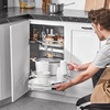 image:imageVEVOR Swing Left Blind Corner Cabinet Pull Out Organizer for 36 inch Width Blind Cabinet 2 Tier Height Adjustable Swing Tray Soft Close Kitchen Cloud Blind Organizer Left Open2 Tier  Right Open