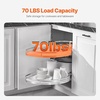 image:imageVEVOR Swing Left Blind Corner Cabinet Pull Out Organizer for 36 inch Width Blind Cabinet 2 Tier Height Adjustable Swing Tray Soft Close Kitchen Cloud Blind Organizer Left Open2 Tier  Right Open