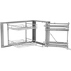 image:imageVEVOR Swing Left Blind Corner Cabinet Pull Out Organizer for 36 inch Width Blind Cabinet 2 Tier Height Adjustable Swing Tray Soft Close Kitchen Cloud Blind Organizer Left Open2 Tier  Left  Right Open Compatible