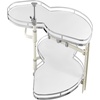 image:imageVEVOR Swing Left Blind Corner Cabinet Pull Out Organizer for 36 inch Width Blind Cabinet 2 Tier Height Adjustable Swing Tray Soft Close Kitchen Cloud Blind Organizer Left Open2 Tier  Right Open