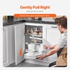 image:imageVEVOR Swing Left Blind Corner Cabinet Pull Out Organizer for 36 inch Width Blind Cabinet 2 Tier Height Adjustable Swing Tray Soft Close Kitchen Cloud Blind Organizer Left Open2 Tier  Right Open