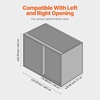 image:imageVEVOR Swing Left Blind Corner Cabinet Pull Out Organizer for 36 inch Width Blind Cabinet 2 Tier Height Adjustable Swing Tray Soft Close Kitchen Cloud Blind Organizer Left Open2 Tier  Left  Right Open Compatible