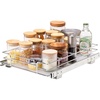 image:imageVEVOR 155 Wx21 Dx35 H Pull Out Cabinet Organizer Heavy Duty Slide Out Pantry Shelves ChromePlated Steel Roll Out Drawers Storage for Home Under Sink 17 Wx22 Dx7 H Install Size for Cabinet125Wx165D