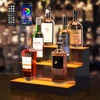 image:imageVEVOR LED Lighted Liquor Bottle Display 3 Tiers 30 Inches Supports USB Illuminated Home Bar Shelf with RF Remote amp App Control 7 Static Colors 14 H Timing Acrylic Lighted Shelf for 24 Bottles3 Tiers 16 Inches