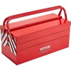 image:imageVEVOR Metal Tool Box 14inch 2Tier 3Tray Portable Folding Tool Chest Organizer with Handle amp Lock Hole Powder Coated Steel Cantilever Toolbox for Household Factory Warehouse Repair Shop Red3 Tier5 Tray