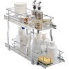 image:imageVEVOR Pull Out Cabinet Organizer 14 Wx212 Dx152 H Heavy 2 Tier Duty Slide Out Pantry Shelves ChromePlated Steel Roll Out Drawer for Under Sink 155 Wx225 Dx19 H Install Size for Cabinet85W x 21D x152H