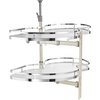 image:imageVEVOR Swing Left Blind Corner Cabinet Pull Out Organizer for 36 inch Width Blind Cabinet 2 Tier Height Adjustable Swing Tray Soft Close Kitchen Cloud Blind Organizer Left Open2 Tier  Right Open