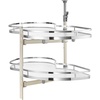 image:imageVEVOR Swing Left Blind Corner Cabinet Pull Out Organizer for 36 inch Width Blind Cabinet 2 Tier Height Adjustable Swing Tray Soft Close Kitchen Cloud Blind Organizer Left Open2 Tier  Left Open