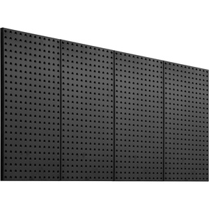 image:imageVEVOR Metal Pegboard Panels 24 x 12 Pegboard 4 Panels Heavy Duty Steel Peg Board Wall Organizer for Living Room Garage Tool Storage Workbench Office Organization Craft Room Kitchen Home Black48 x 24