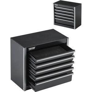 image:imageVEVOR Metal Tool Box 86inch Portable Metal Tool Box with 5 Drawers Small Tool Chest with EVA Liners and PP Feet Pads HeavyDuty Steel With Ball Bearing Opening and Powder Coated Finish Black
