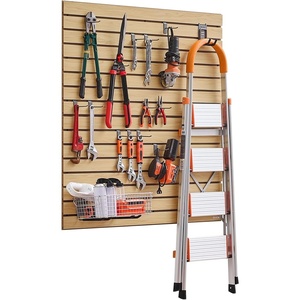 image:imageVEVOR Slat Wall Paneling 4 x 4 ft MDF Garage Slatwall with Modular Design White Slat Wall EasytoInstall Adjustable Slatwall Panel with Coupling Structure amp DIY Cutting Fits for Storage amp DisplayYellow