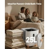 image:imageVEVOR Towel Warmers for Bathroom 25 L Towel Warmer Bucket with Auto Shut Off for Spa Fits up to 5 Oversized Towels Blankets Clothes Bathrobes PJs and More GrayGray