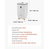 image:imageVEVOR Towel Warmers for Bathroom 25 L Towel Warmer Bucket with Auto Shut Off for Spa Fits up to 5 Oversized Towels Blankets Clothes Bathrobes PJs and More GrayWhite