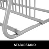 image:imageBestEquip 111 Length Floor Bike Rack 9 Holders AllSteel Grid Bike Rack SingleSide Storage Stand for Garages Streets Yards59